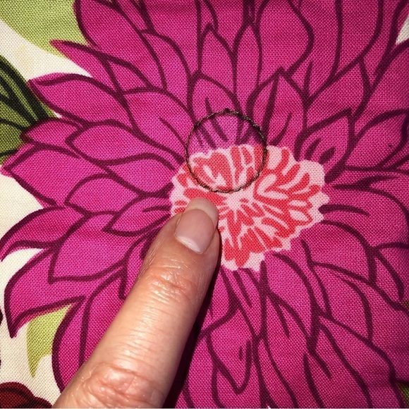 Vera Bradley Hello Dahlia Flipster Hipster Crossbody Bag Pink Green - Picture 7 of 12